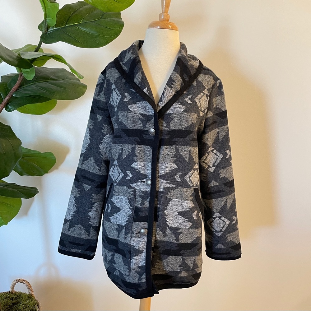 Cripple Creek | Western Navajo Blanket Button Front Coat
